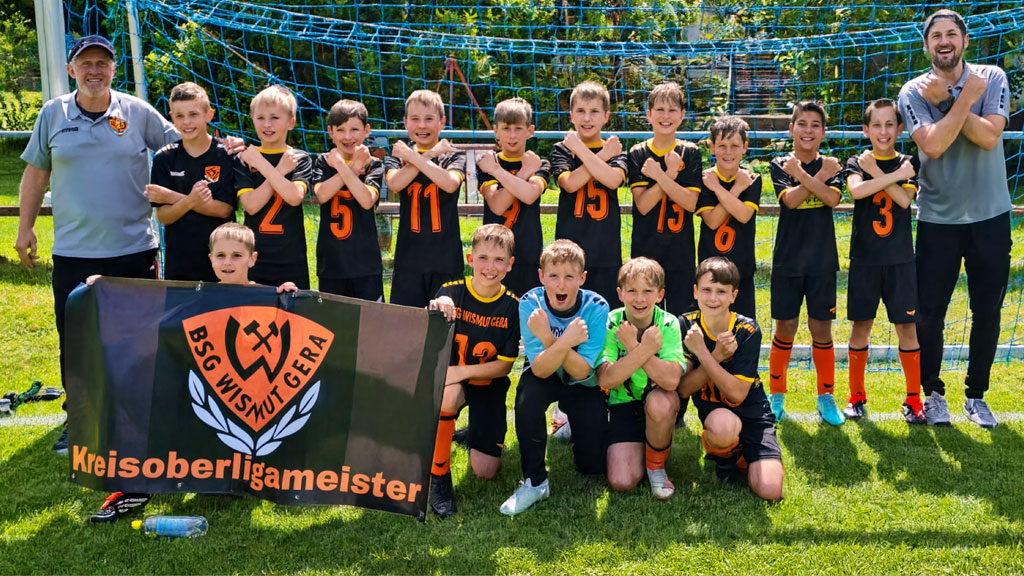 E1-Junioren der BSG Wismut Gera - Kreisoberligameister 2025/26